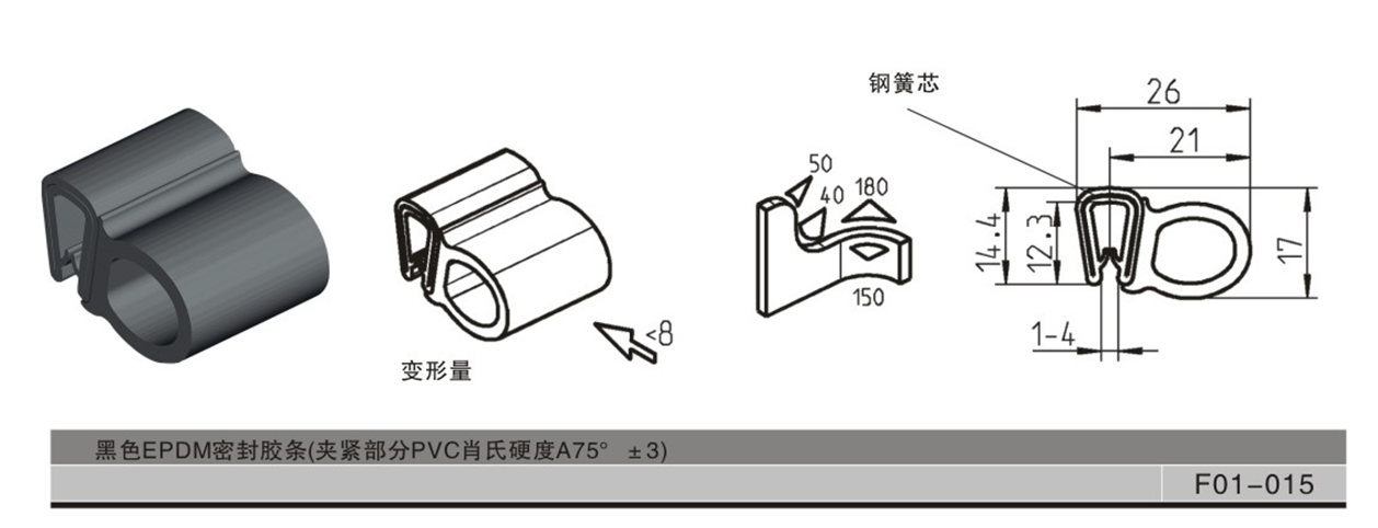 自夹紧式密封胶条